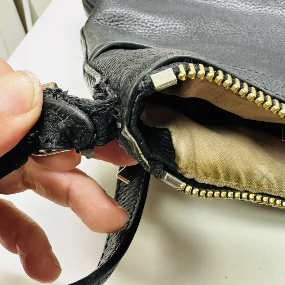 Kate Spade Pebbled Leather Crossbody Bag, Black